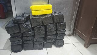 Policía interviene camión que trasladaba 45 paquetes de droga en carretera Panamericana Sur