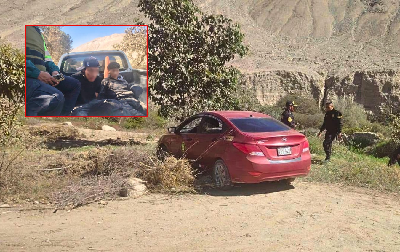 Capturan a asaltantes y recuperan taxi en un par de horas en Chala. Foto: Radio Chala.