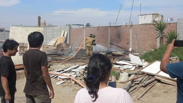 Chincha: quema de basura origina siniestro y destruye casa prefabricada  