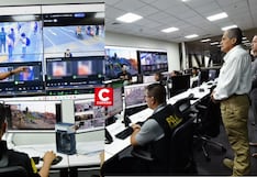 Ministro del Interior supervisó uso de cámaras en buses desde el centro comando PNP contra la extorsión