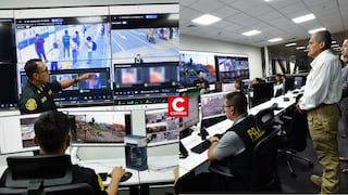 Ministro del Interior supervisó uso de cámaras en buses desde el centro comando PNP contra la extorsión