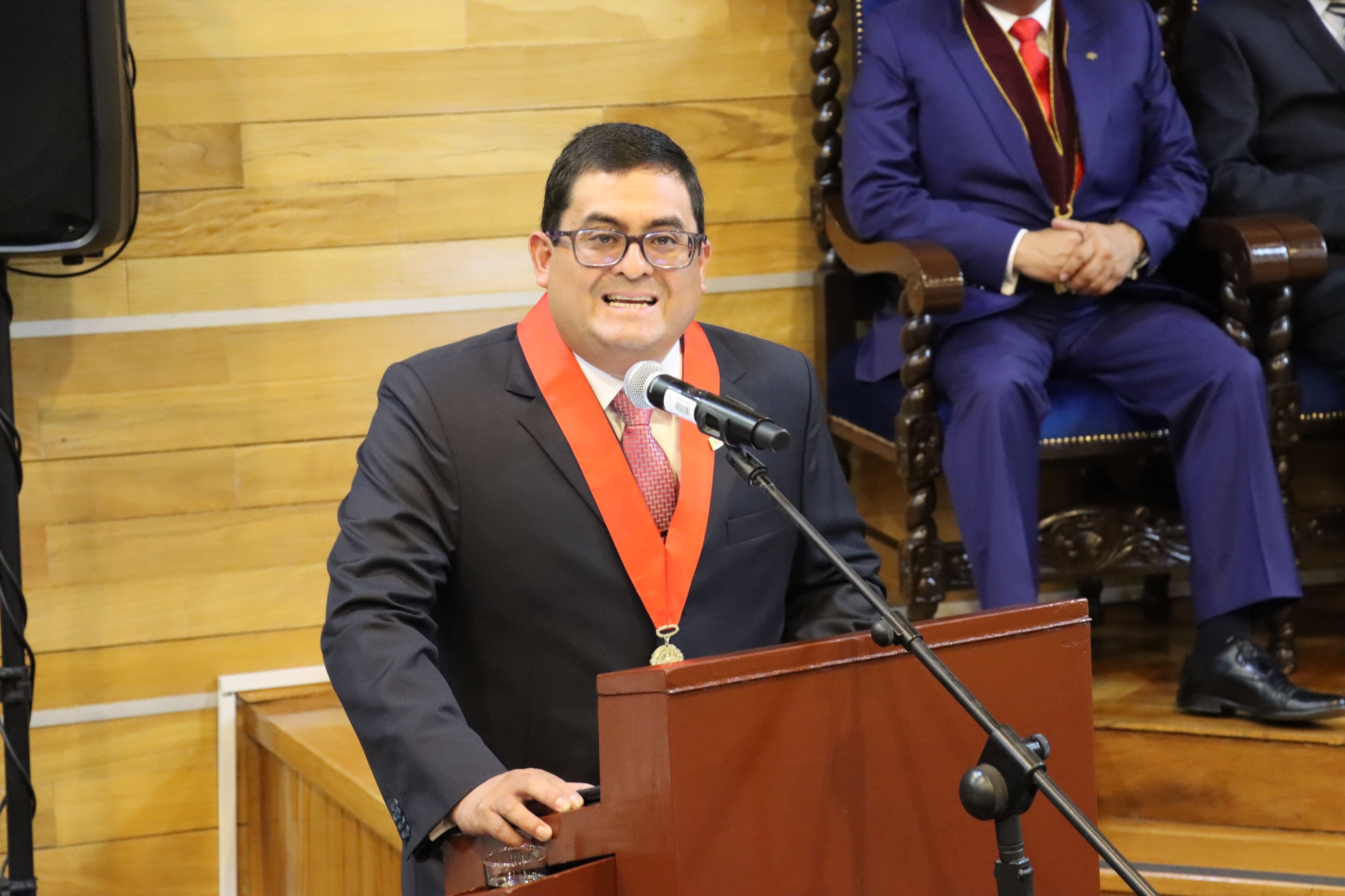 Cesar de la Cuba, presidente de la Corte Superior de Justicia de Arequipa. Foto: Leonardo Cuito