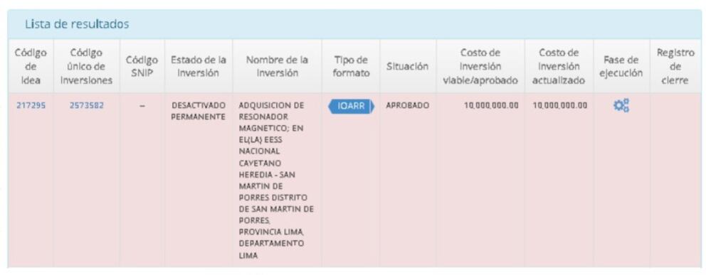 El resonador que adquirió el Minsa está valorizado en 10 millones de soles.