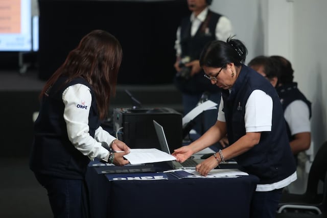 ONPE realiza simulacro nacional para probar sistema de cómputo de la segunda vuelta electoral (Fotos: Jesús Saucedo/GEC)