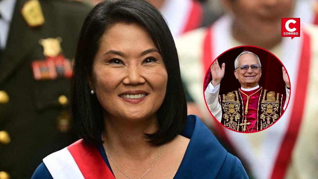 Keiko Fujimori destaca visita del papa León XIV: “Permitirá la unidad de todos los peruanos”. Composición: Diario Correo.