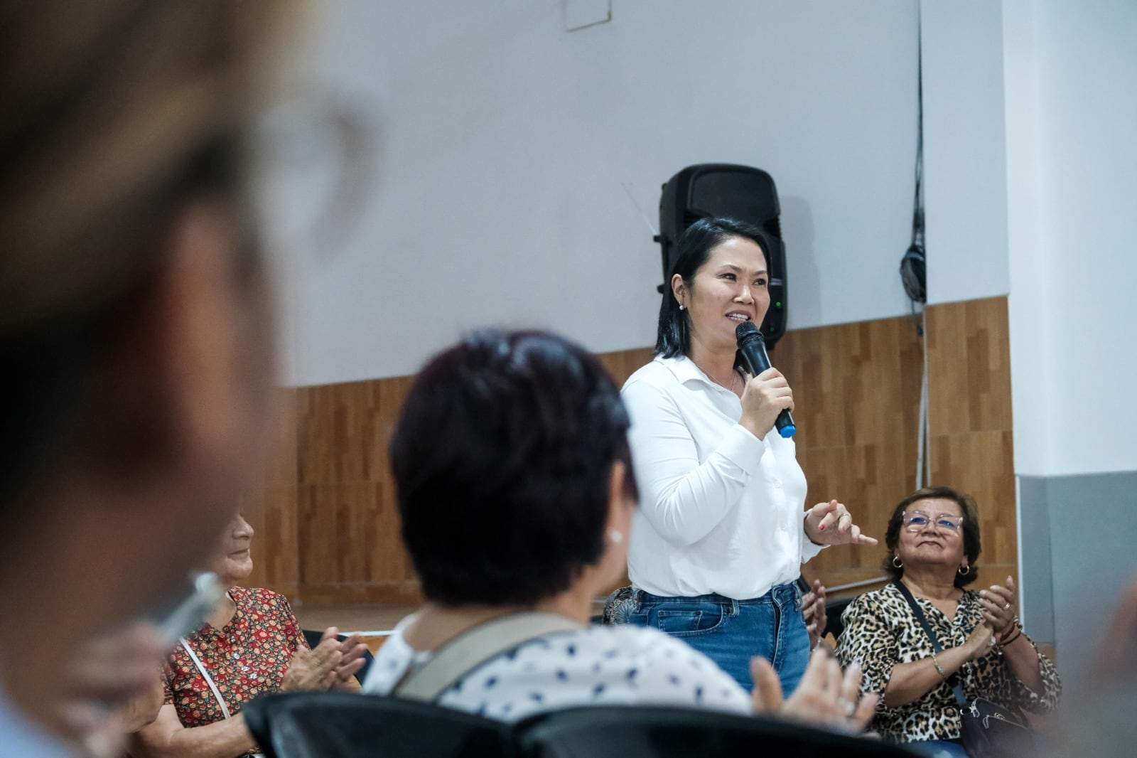 Keiko calificó como "saludable" la salida de Corvetto. Foto: Fuerza Popular