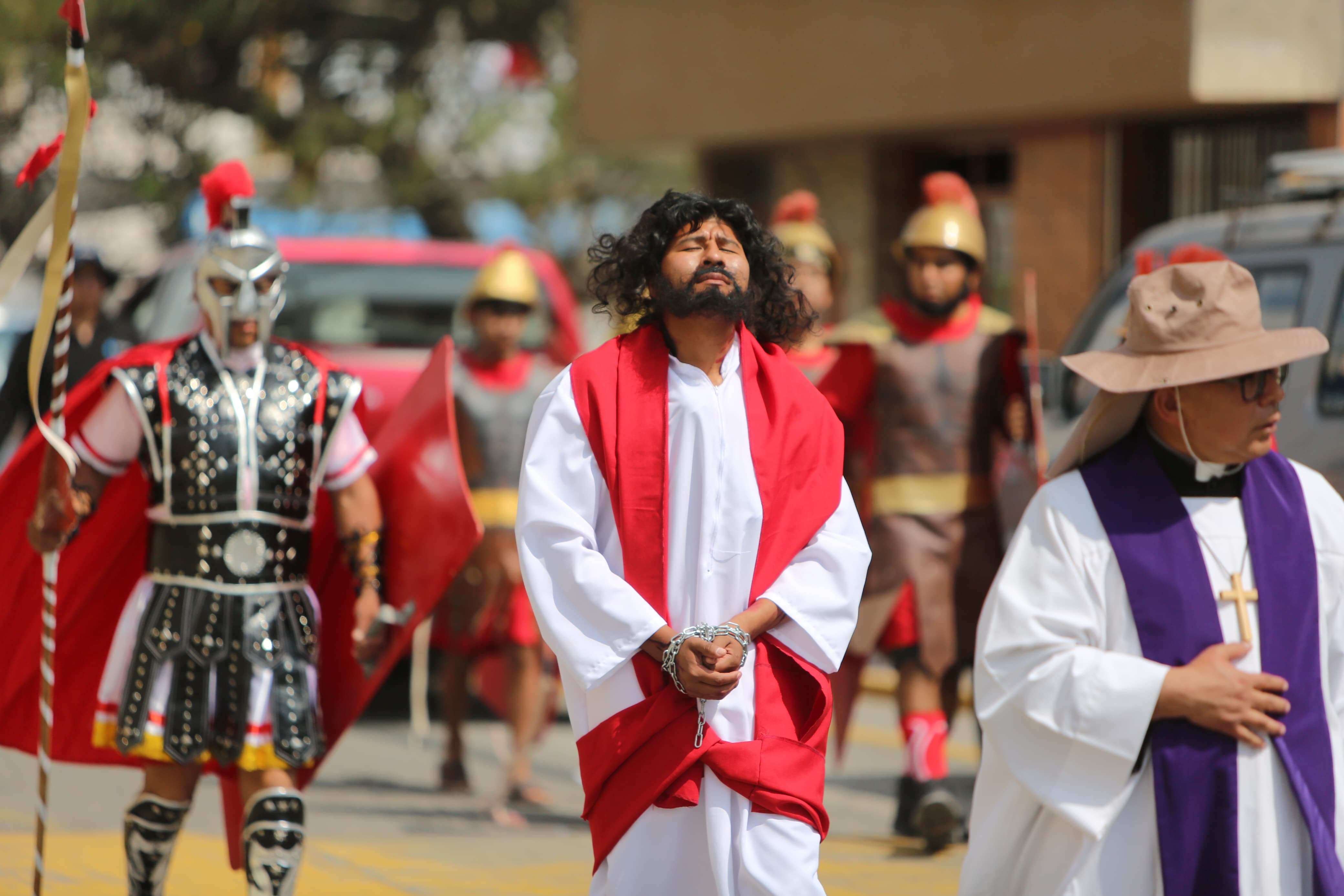 El actor que interpretó a Jesús pidió a la población aprovechar estos días para reflexionar y agradecer a Dios. (Foto: GEC)