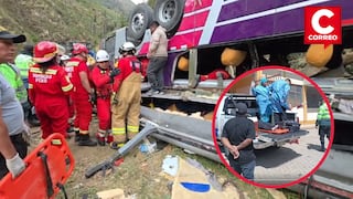 Tarma: bus interprovincial se vuelca en Palca y deja varios muertos y heridos