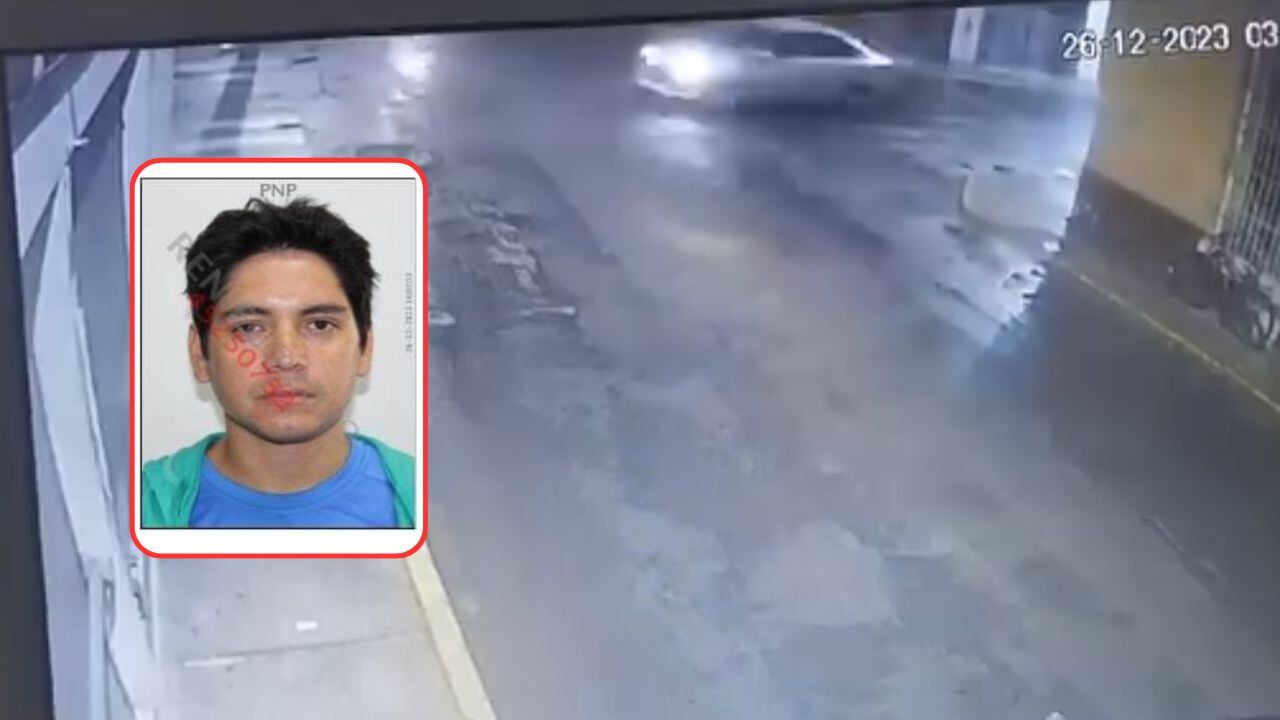 Hecho se registró en centro histórico de Trujillo y fue captado por cámara de vigilancia.