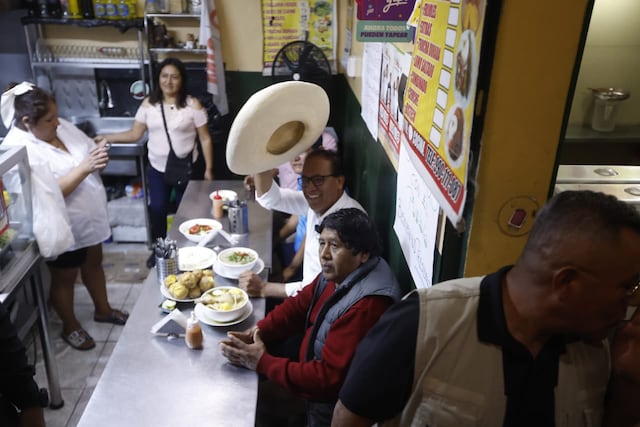 Roberto Sánchez en San Juan de Miraflores (Fotos: Jesús Saucedo/GEC)
