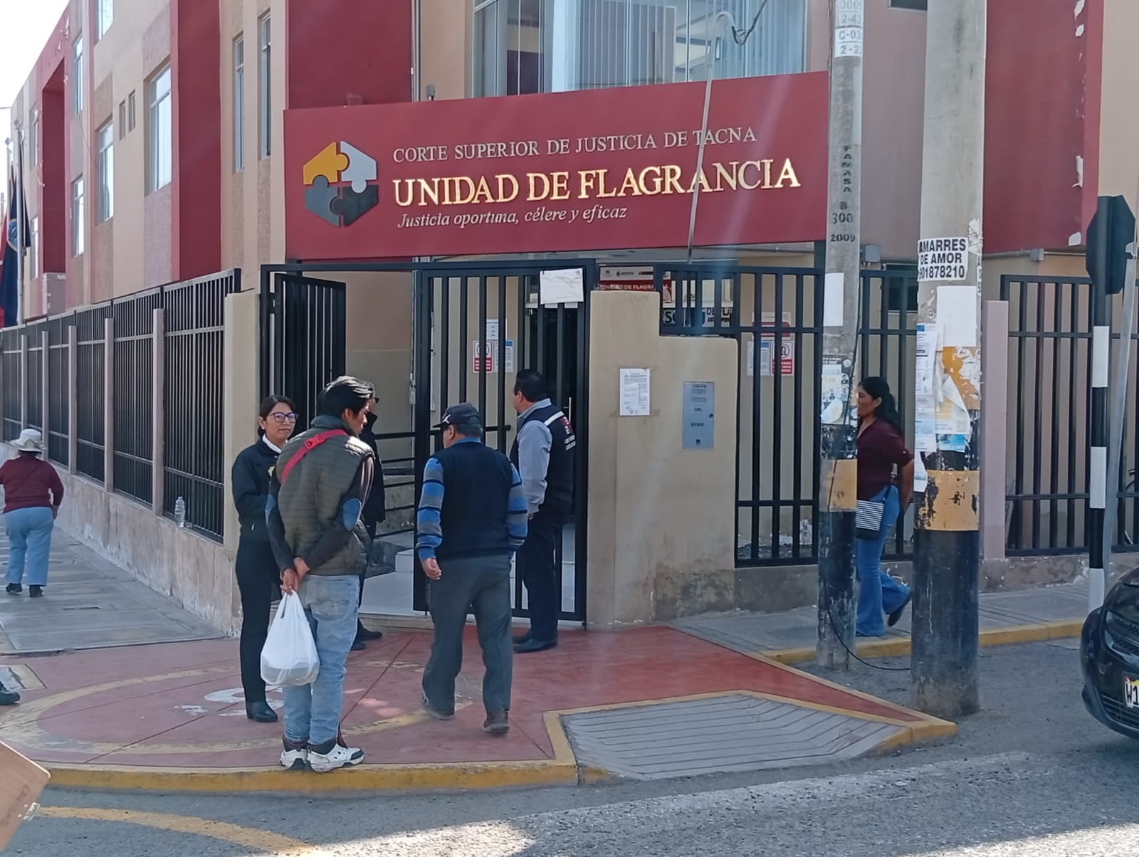 Proceso se ventiló céleremente en la Unidad de Flagrancia de Tacna. (Foto: Adrian Apaza)