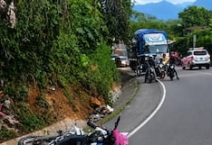 Choque frontal entre camión y motocicleta deja un fallecido y una mujer herida en Chinchao