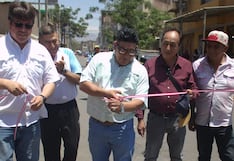 La Libertad: Entregan obras de mejoramiento vial en dos calles del distrito de El Porvenir