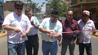 La Libertad: Entregan obras de mejoramiento vial en dos calles del distrito de El Porvenir