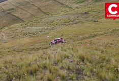 Vehículo cayó a un abismo de más de 100 metros en la carretera Pampas–Huancayo