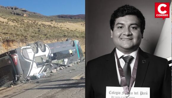 Óscar Llacuachaki, médico cirujano que perdió la vida en accidente de bus Civa en Ayacucho.