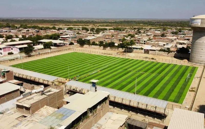 Obra está en un 95% con campo sintético moderno e instalación de fluído eléctrico.