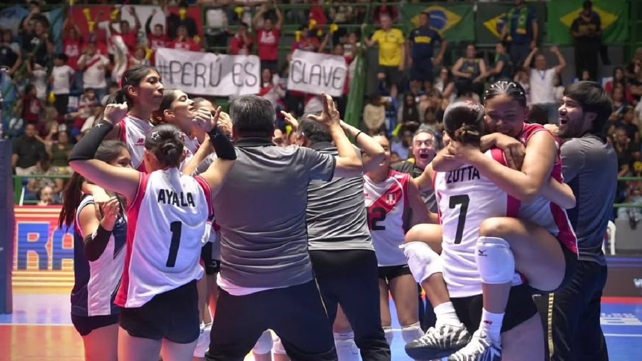 ¡Perú a la final! La Bicolor derrotó a Brasil en el Sudamericano de Vóley Sub 19