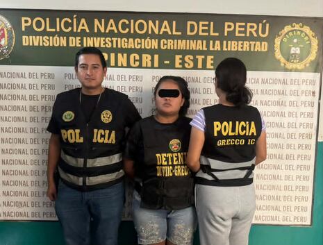 Trujillo: Cae presunta integrante de la banda criminal “Los Pulpos Nueva Generación”