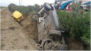 Choque entre camioneta y mototaxi deja cinco heridos en Paiján 