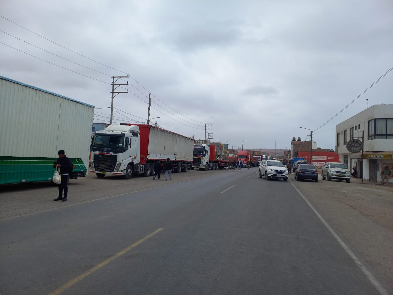 Paro de mineros artesanales en Chala. Foto: Darío Román Casanova.