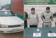 Tacna: Caen dos miembros de banda que robaban celulares con taxi
