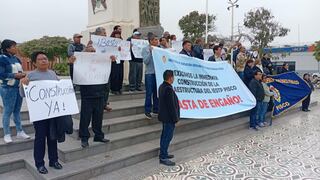 Docentes protestan por construcción de Instituto Superior Tecnológico de Pisco