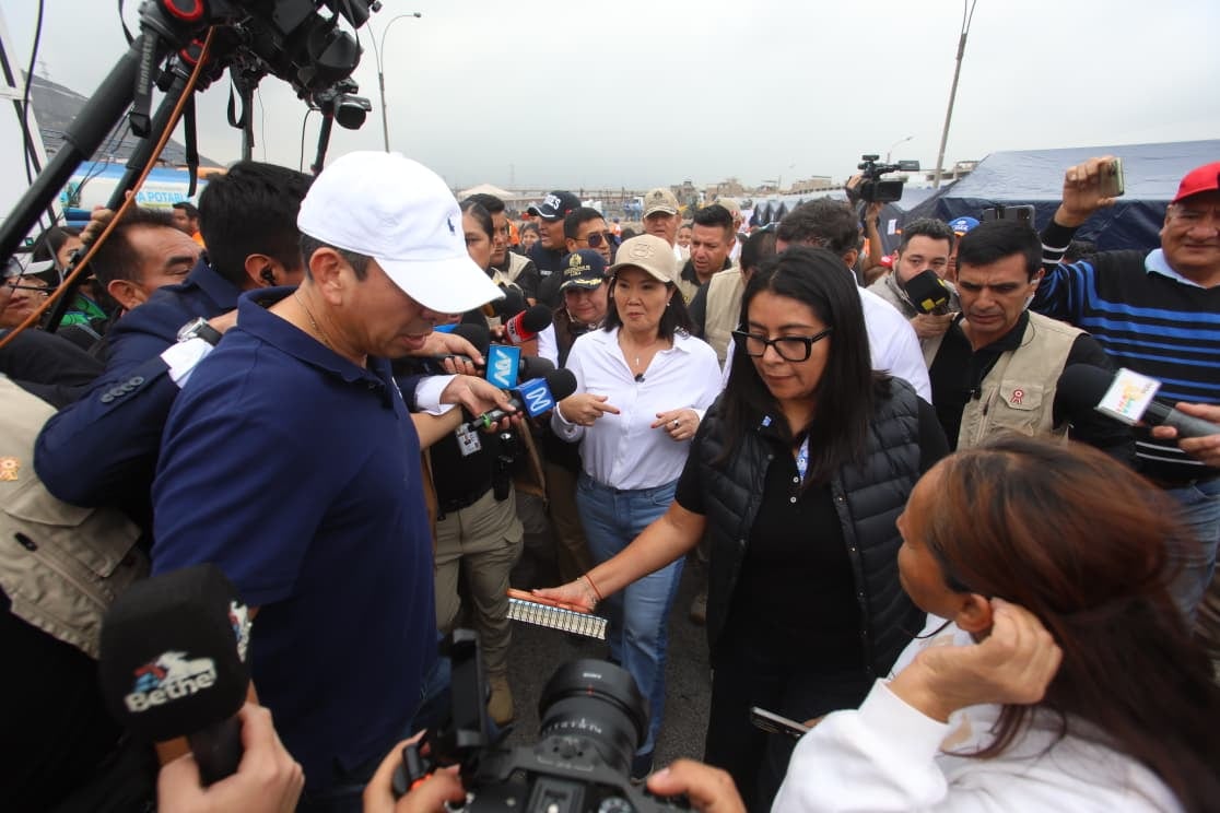 Keiko Fujimori aseguró que está dispuesta a retomar las relaciones diplomáticas con México. (Foto: Violeta Ayasta / @photo.gec)