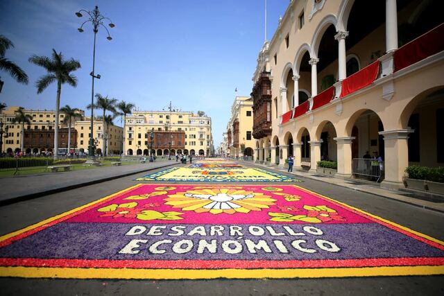 Lima celebró concurso de alfombras florales por Semana Santa (Fotos: César Bueno/GEC)