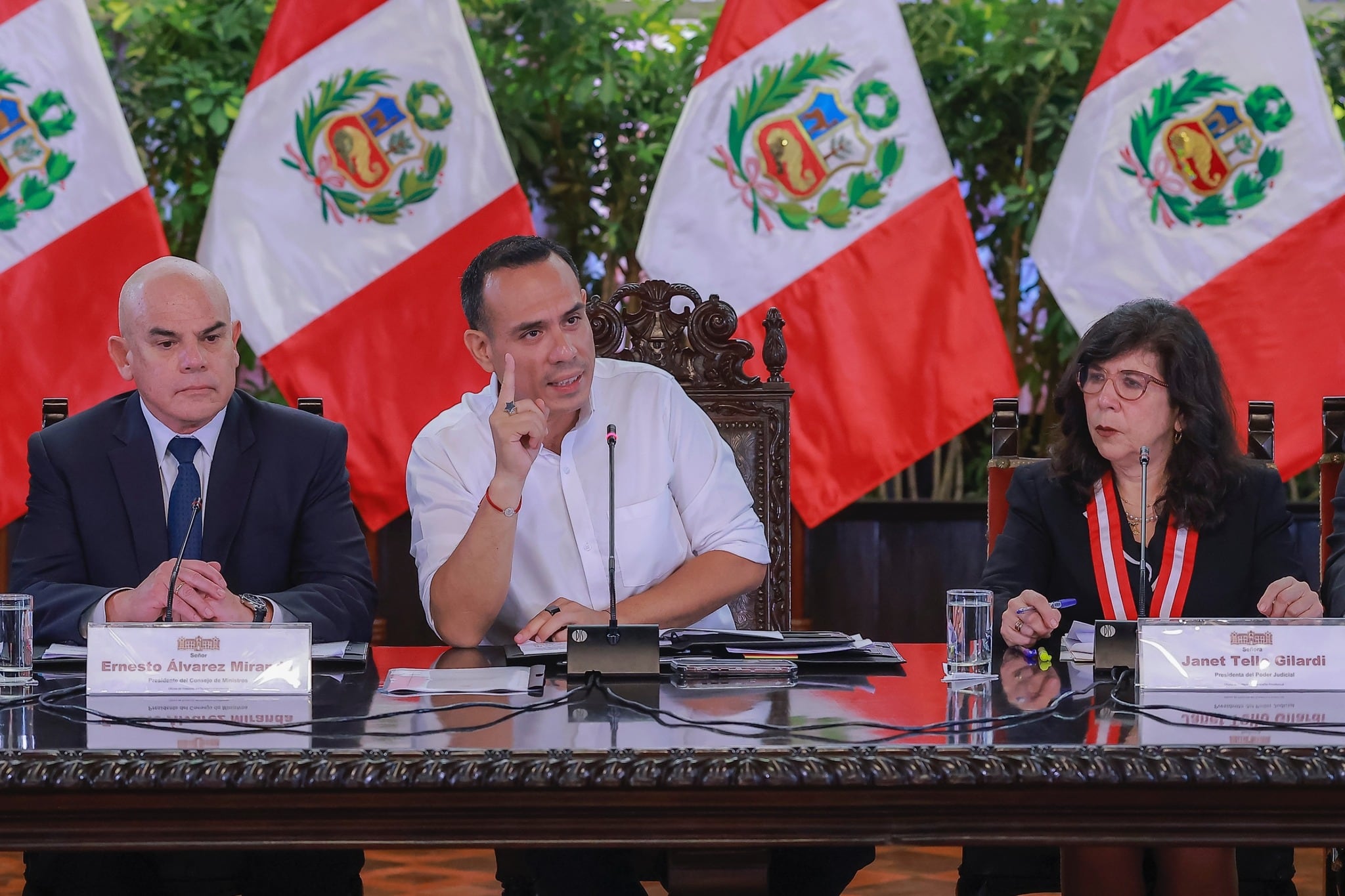 José Jerí presentó nuevo Plan Nacional de Seguridad Ciudadana ante el Conasec. Foto: Presidencia