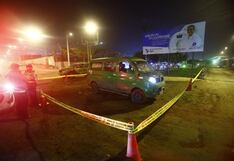 SJL: Asesinan a balazos a chofer y dejan grave a su acompañante en paradero de Jicamarca