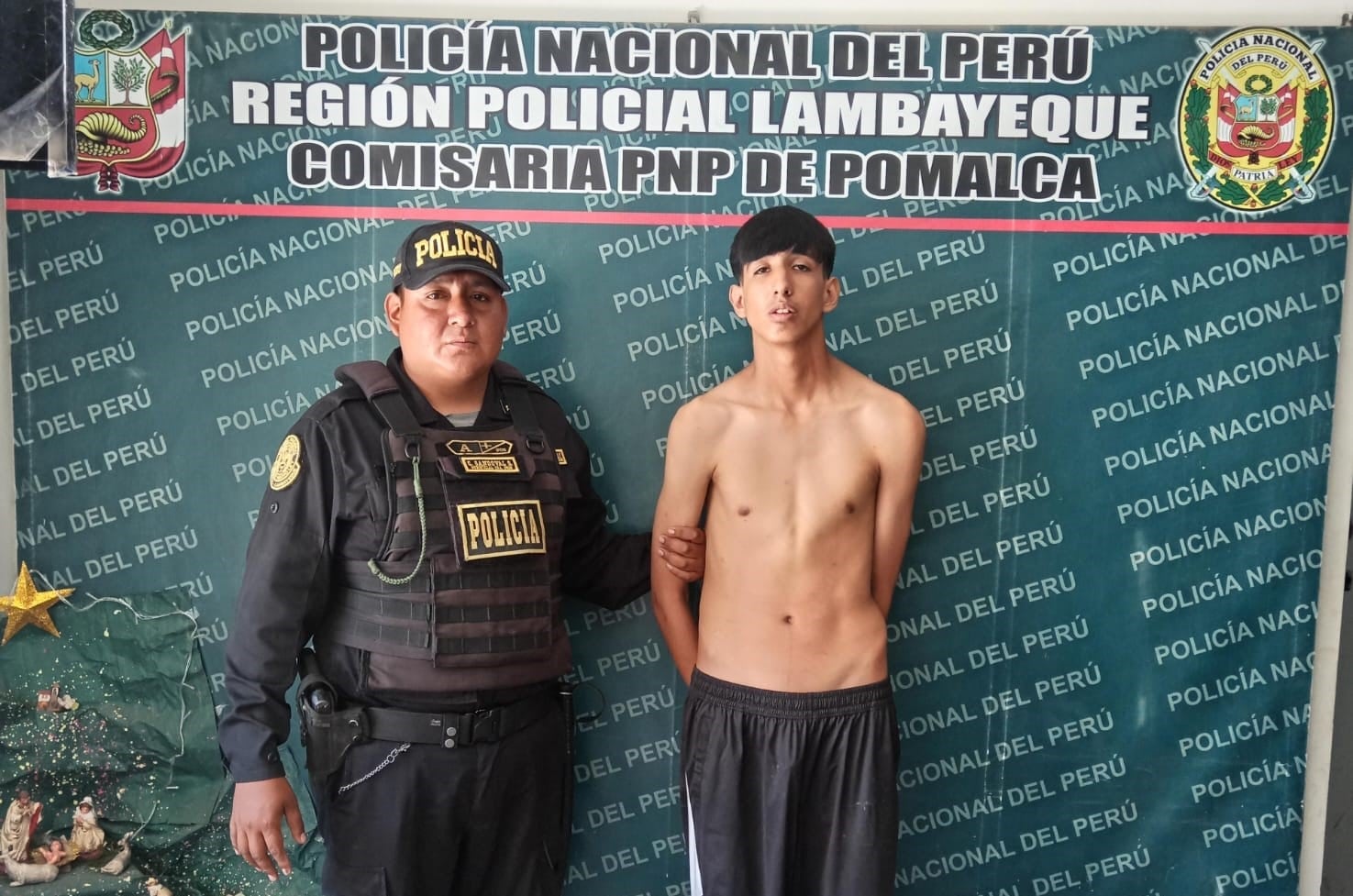 Sujeto fue arrestado por la Policía Nacional.