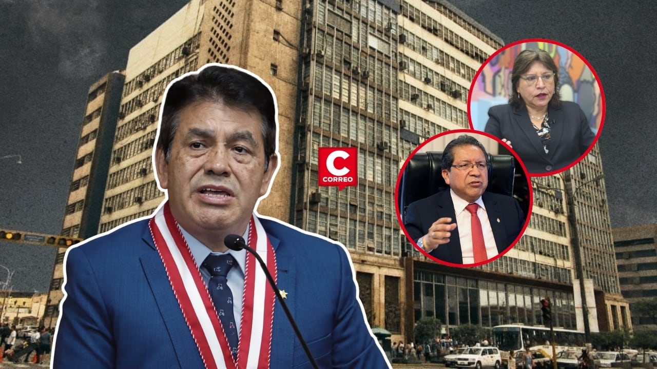 Tomás Gálvez anuncia que formalizará pedido a la JNJ para designar nuevos fiscales supremos en abril. Composición: Diario Correo.