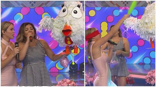 Sheyla Rojas: Así fue su reacción contra Flavia Laos tras ver piñata de 'gallina vieja' (VIDEO)
