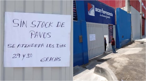 ¡Se quedaron sin pavo!: familias en Chincha no pudieron canjear sus vales por falta de stock