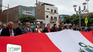 Ica: fervor patriótico en el homenaje por el 145° aniversario de la Batalla de Arica