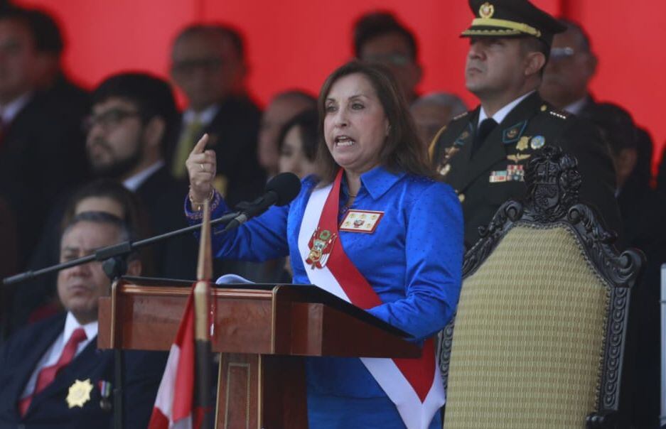 Dina Boluarte. (Foto: Julio Reaño @photo.gec)