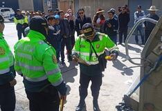 Cusco: Familiares de víctima de atropello en Espinar llevan la pierna amputada al juzgado en protesta