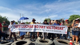 Piura: Pobladores bloquean carretera para exigir la construcción de un nuevo puente