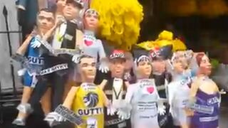 Año Nuevo 2015: Piñatas de Guty y ex alcalde de Chiclayo son los más vendidos (VIDEO)