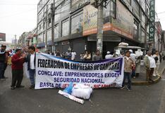 Comerciantes de Gamarra paralizan sus actividades para sumarse al paro nacional (FOTOS)