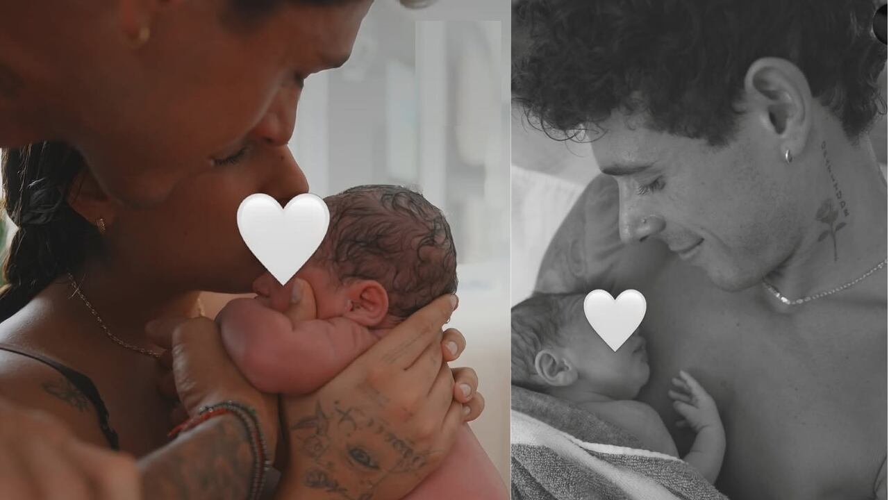 El exchico reality compartió las primeras fotografías de Koa y confirmó que el parto se realizó en el agua.