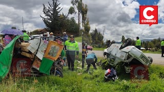 Jauja: Panadero grave tras violento choque entre auto y mototaxi