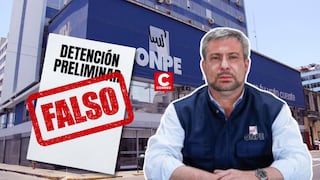 Elecciones 2026: PNP descarta pedido de detención preliminar contra jefe de la ONPE