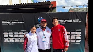 Fiorella Rodríguez y Oskar Vértiz ya están en Argentina para el Mundial de Aguas Abiertas