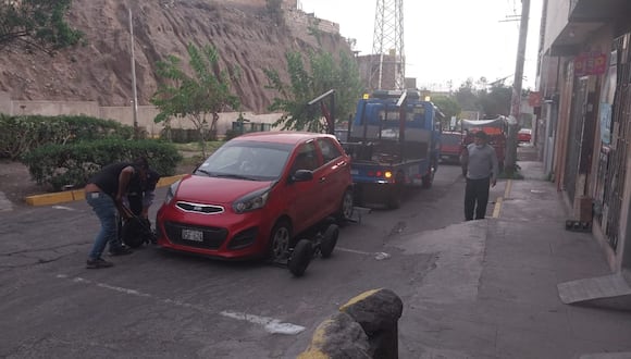 Vehículo fue llevado a la dependencia policial de Alto Selva Alegre. Foto: cortesía.