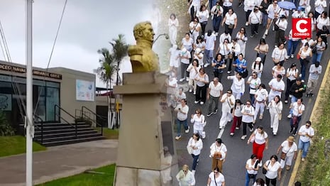 Liceo Naval: padres y docentes protestan frente a la institución y piden medidas contra la violencia escolar