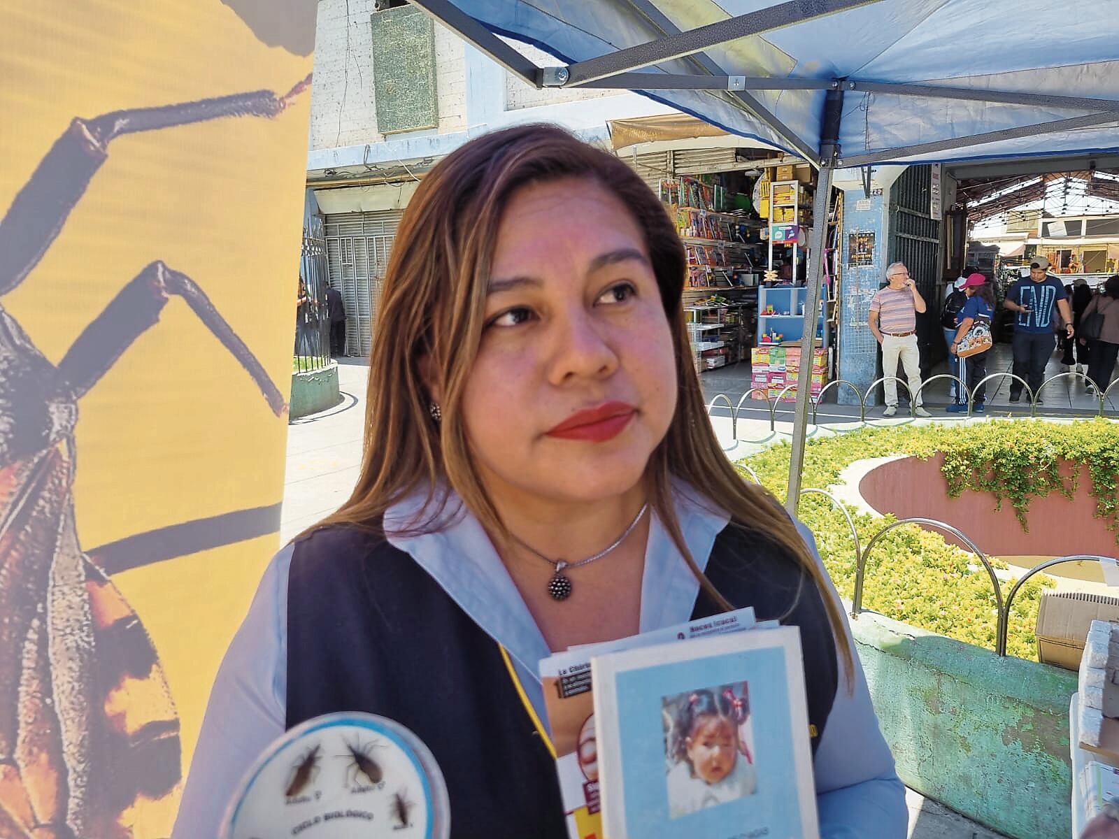 Coordinadora de Zoonosis de la Gerencia Regional de Salud de Arequipa, Gladis Mamani, dio detalles de la campaña. Foto: GEC.