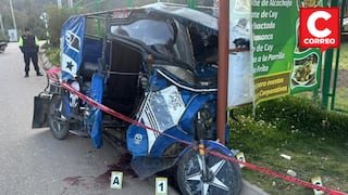 Concepción: Tras choque, vidrio de parabrisas de mototaxi le corta yugular a conductor