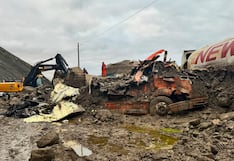 Del lodo a la chatarra: Así quedaron los camiones tras el huaico en la Panamericana Sur en Arequipa (FOTOS)